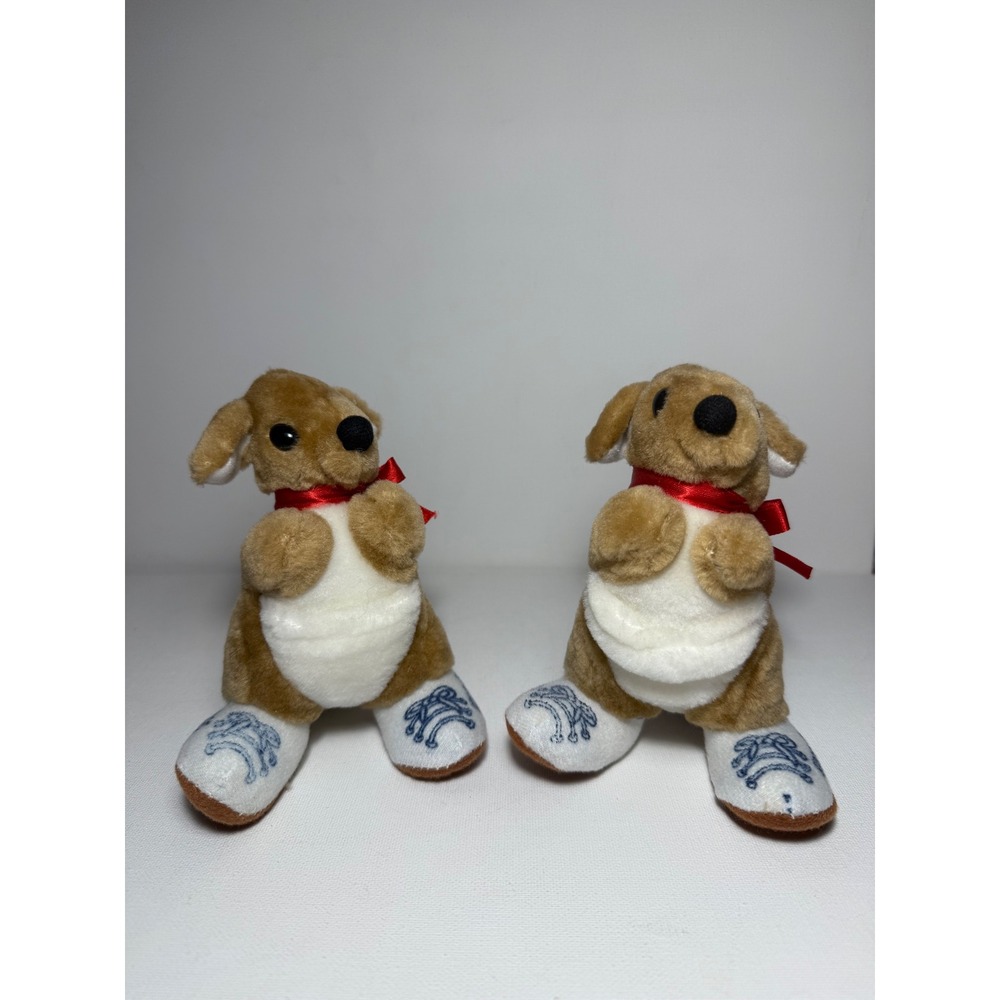 Plush KangaRoos Shoes Kangaroo 6" Vintage Advertising Stuffed Roo Animal Toy 2